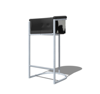 简欧吧台椅su模型