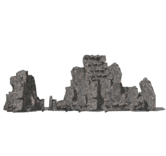 自然风石头su模型