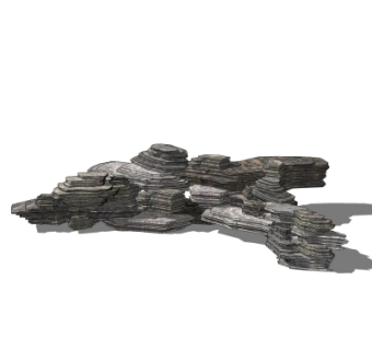 自然风景观石su模型