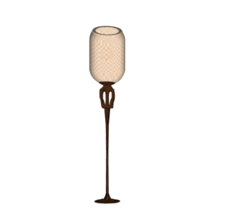 中式落地灯su模型