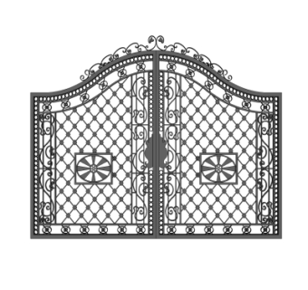 欧式铁艺大门su模型