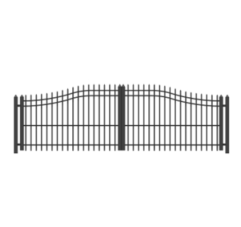 现代铁艺大门su模型