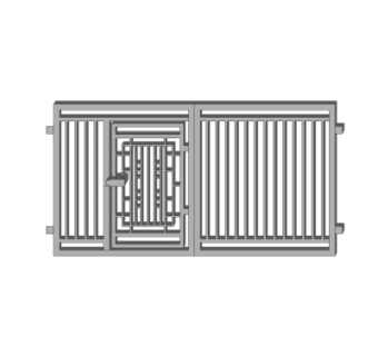 现代铁艺大门su模型
