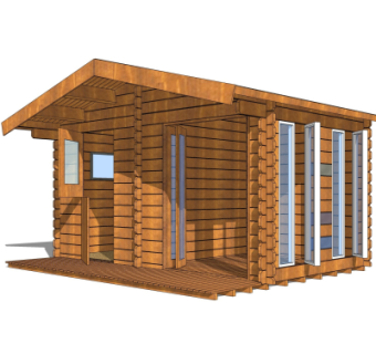 现代户外厕所免费su模型