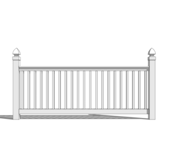 欧式栏杆su模型