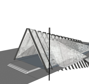 现代地铁出口免费su模型
