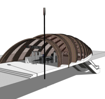 现代地铁出口免费su模型