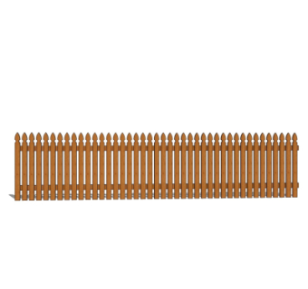 中式木质护栏su模型