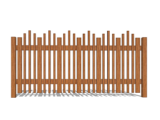 <em>中式木质</em>护栏su模型