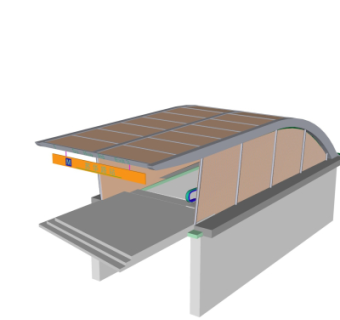 现代地铁出口免费su模型