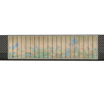 新中式景观墙su模型