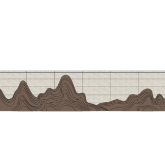 新中式景观墙su模型