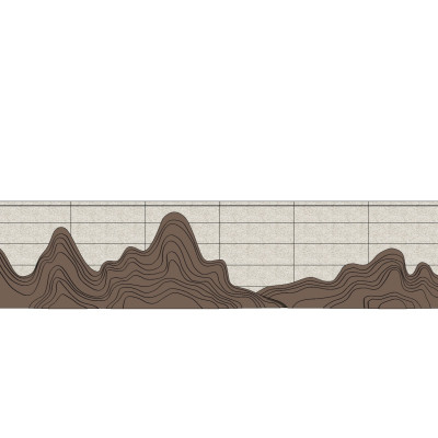 新中式景观墙su模型