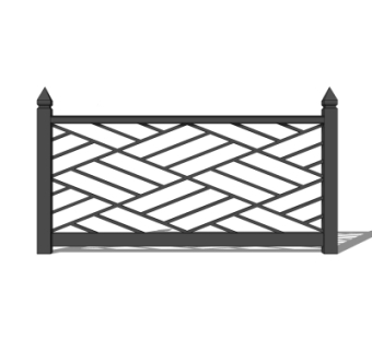 欧式护栏su模型