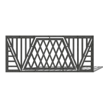 欧式护栏su模型