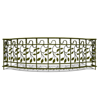 欧式护栏su模型