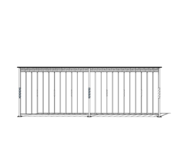 新中式护栏su模型