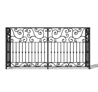 欧式铁艺护栏su模型