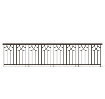 欧式铁艺护栏su模型