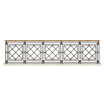 欧式铁艺护栏su模型