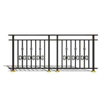 欧式铁艺护栏su模型