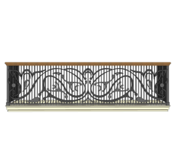 欧式铁艺护栏su模型