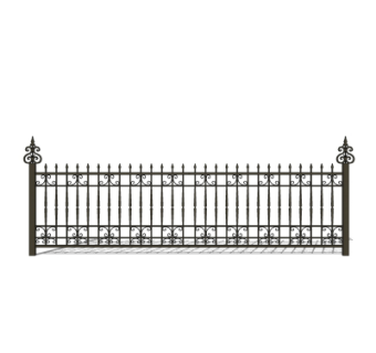 欧式铁艺护栏su模型
