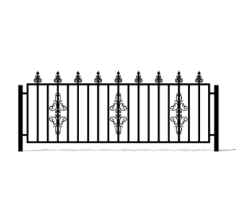 欧式铁艺护栏su模型