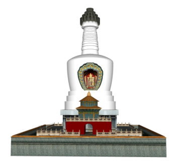 东南亚佛塔su模型