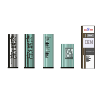 现代路标指示牌su模型