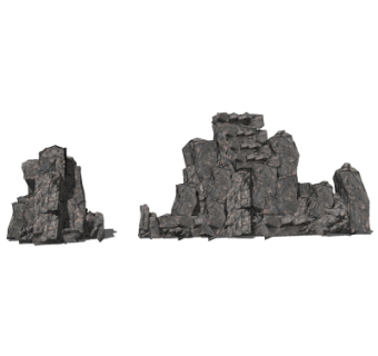 自然风假山su模型