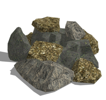 自然风石头su模型