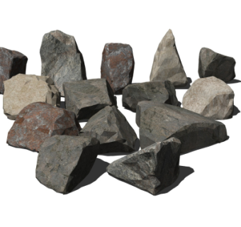 自然风石头su模型