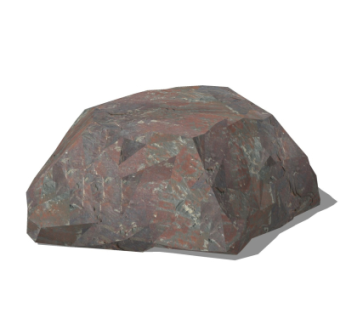 自然风石头su模型