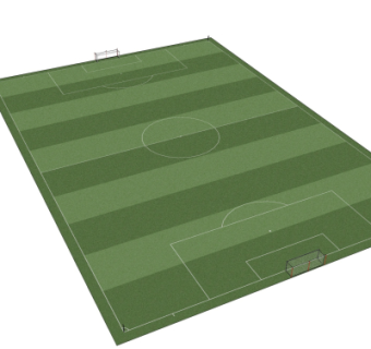 现代足球场su模型