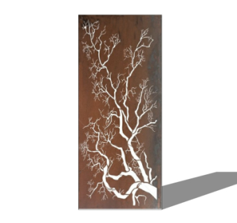 中式屏风隔断su模型