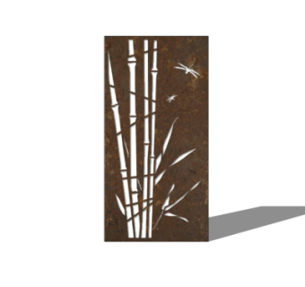 中式屏风隔断su模型