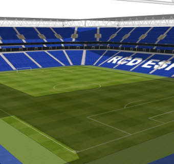 现代足球场su模型