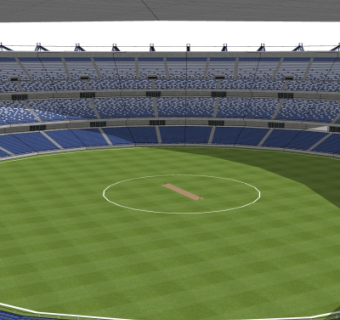 现代体育场su模型