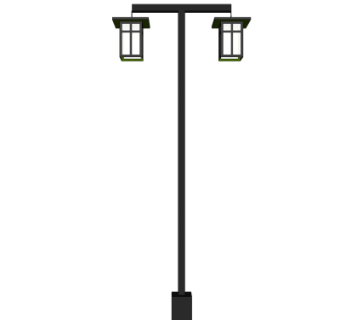 中式路灯su模型