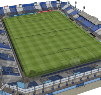 现代体育馆su模型