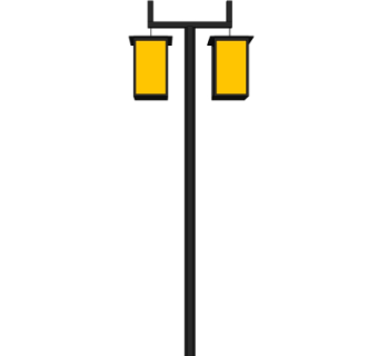 中式路灯su模型