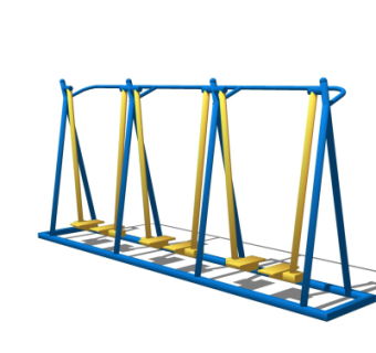 现代户外健身器材su模型