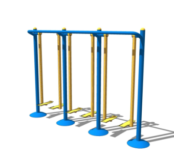 现代户外健身器材su模型