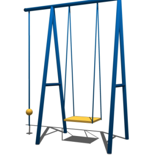 现代户外健身器材su模型