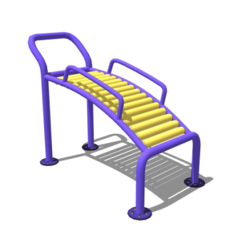 现代户外健身器材su模型