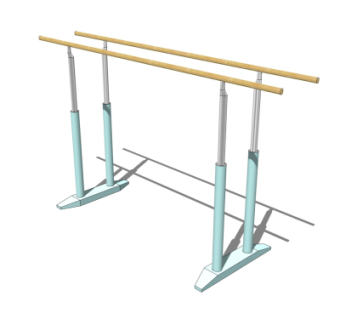 现代户外健身器材su模型