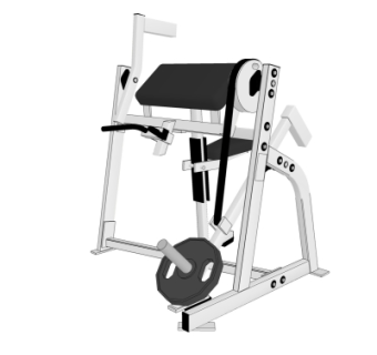 现代健身器材su模型