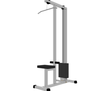 现代健身器材su模型