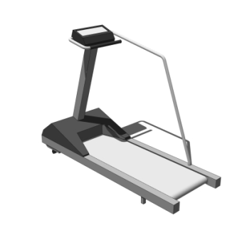 现代健身器材su模型